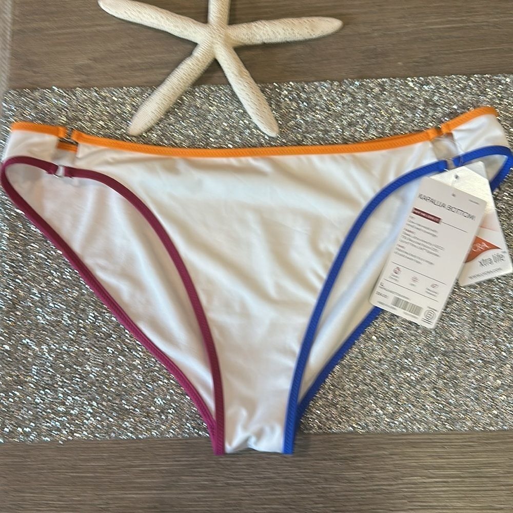 ATHLETA‎ Kapalua Bikini Bottom WOMENS LARGE new